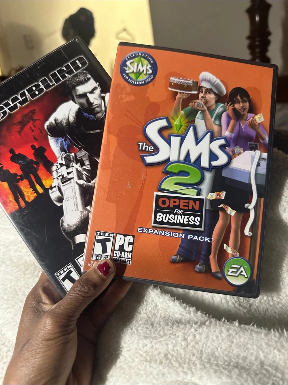 The Sims 2: Open for Business PC Game and PROJECT SNOWBLIND game-used